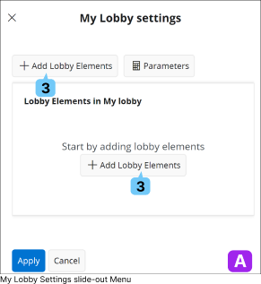 Einstellungen für Widget „Meine Lobby“