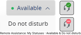 Remote Assistance Status Change