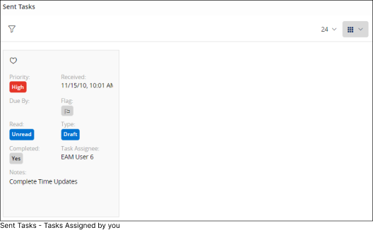 Sent Tasks