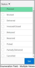Multiple Value Enumeration Field