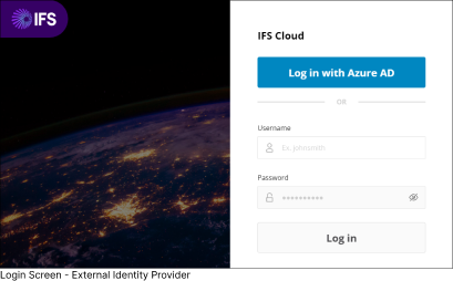 Log In With External ID Provider
