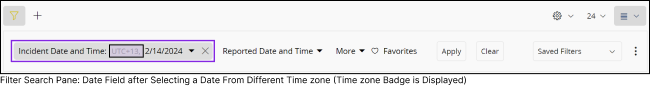 Displaying Time Zone Badge