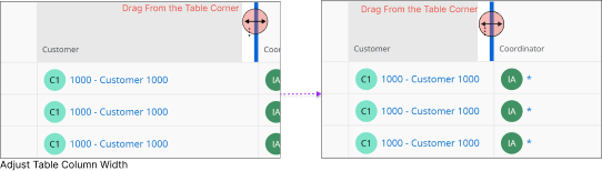 Adjust Column Width