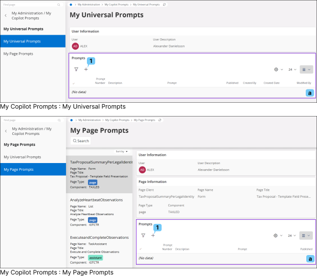 マイ プロンプトを使用してプロンプトを追加する